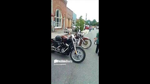 a couple of Harley-Davidsons in Indian motorcycles