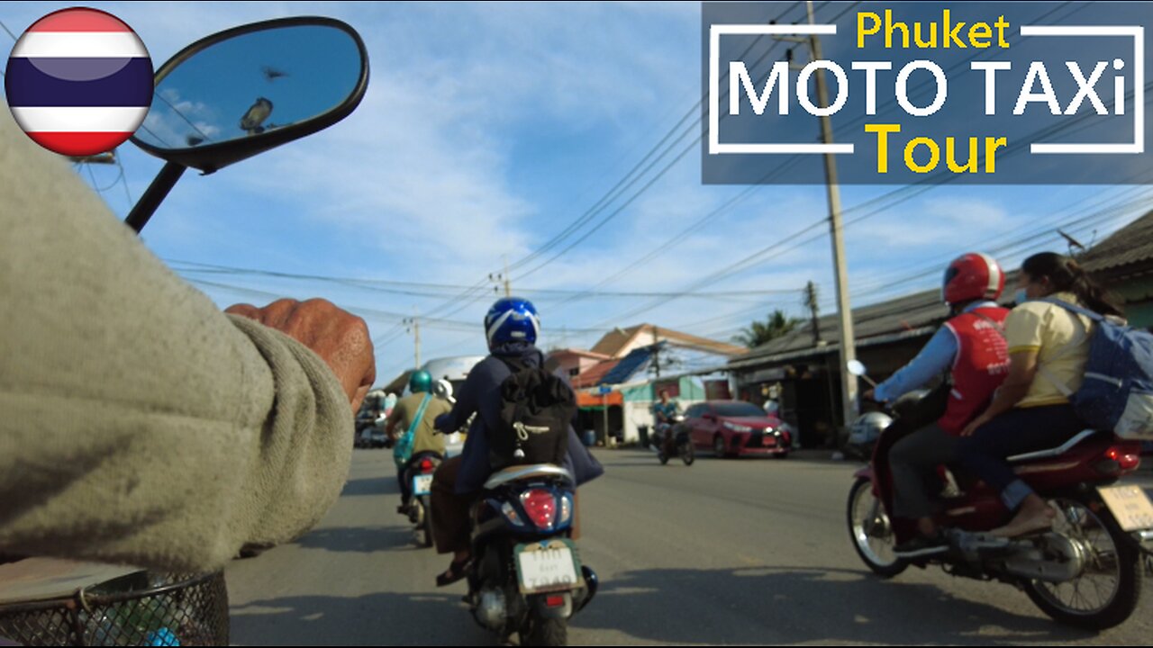 [4K🇹🇭] PHUKET 4K Moto Taxi Ride (Old Town to Sea Gypsy Village)