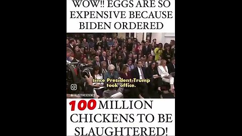 W.H. press secretary tells reporter we have an egg crisis because of Biden