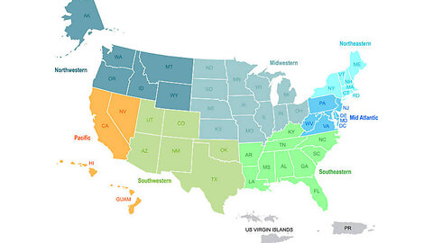 All US States & territories (in order of statehood) with populations