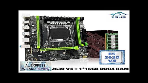 ZSUS X99 P4 Motherboard Set Kit With Intel LGA2011-3 Xeon E5 2630 Review