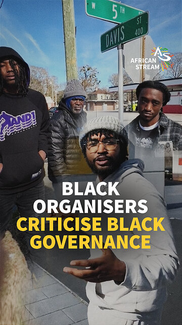 BLACK ORGANISERS CRITICISE BLACK GOVERNANCE