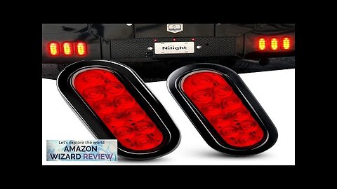 Nilight TL-01 6" Oval Red LED Tail 2PCS w/Surface Mount Grommets Review