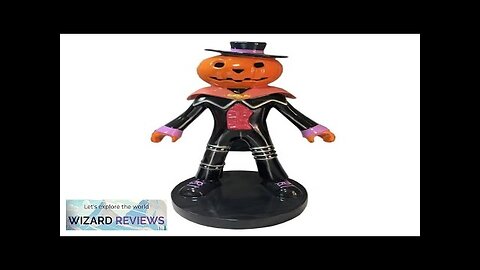 Custom Outdoor Halloween Decoration Fiberglass Pumpkin Ghost Sculpture For Party Review