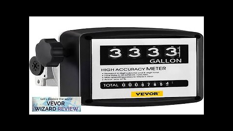 VEVOR Mechanical Fuel Meter 5 to 30 GPM Digital Diesel Fuel Flow Review