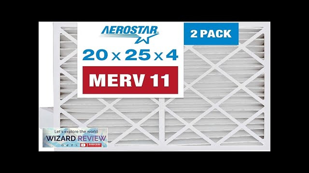 Aerostar 20x25x4 MERV 11 Pleated Air Filter AC Furnace Air Filter 2 Review