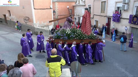 Procesión de Nuestro Padre Jesús en Mula el Jueves santo de 2023.