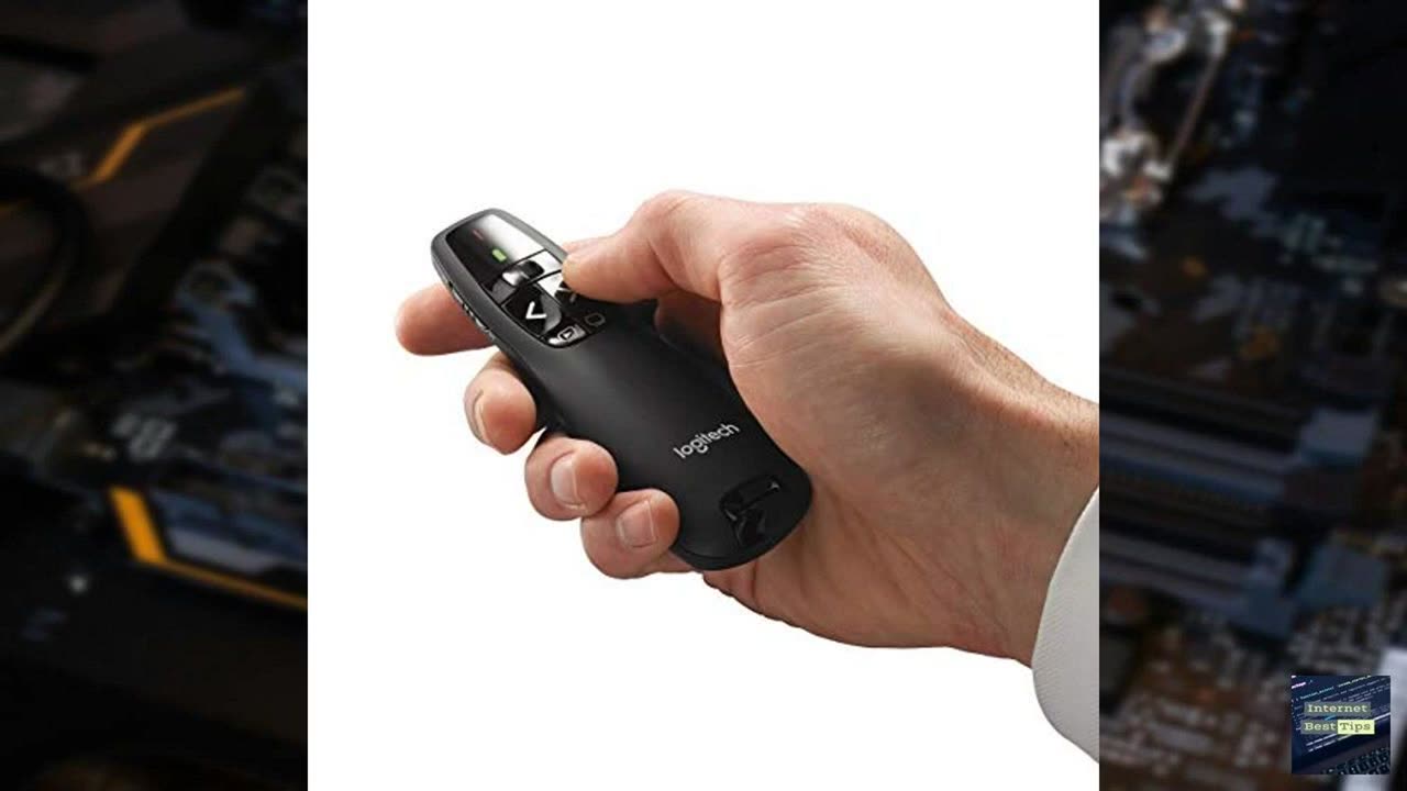 Logitech Wireless Presenter R400, Presentation Wireless Presenter with Laser Pointer (Renewed)