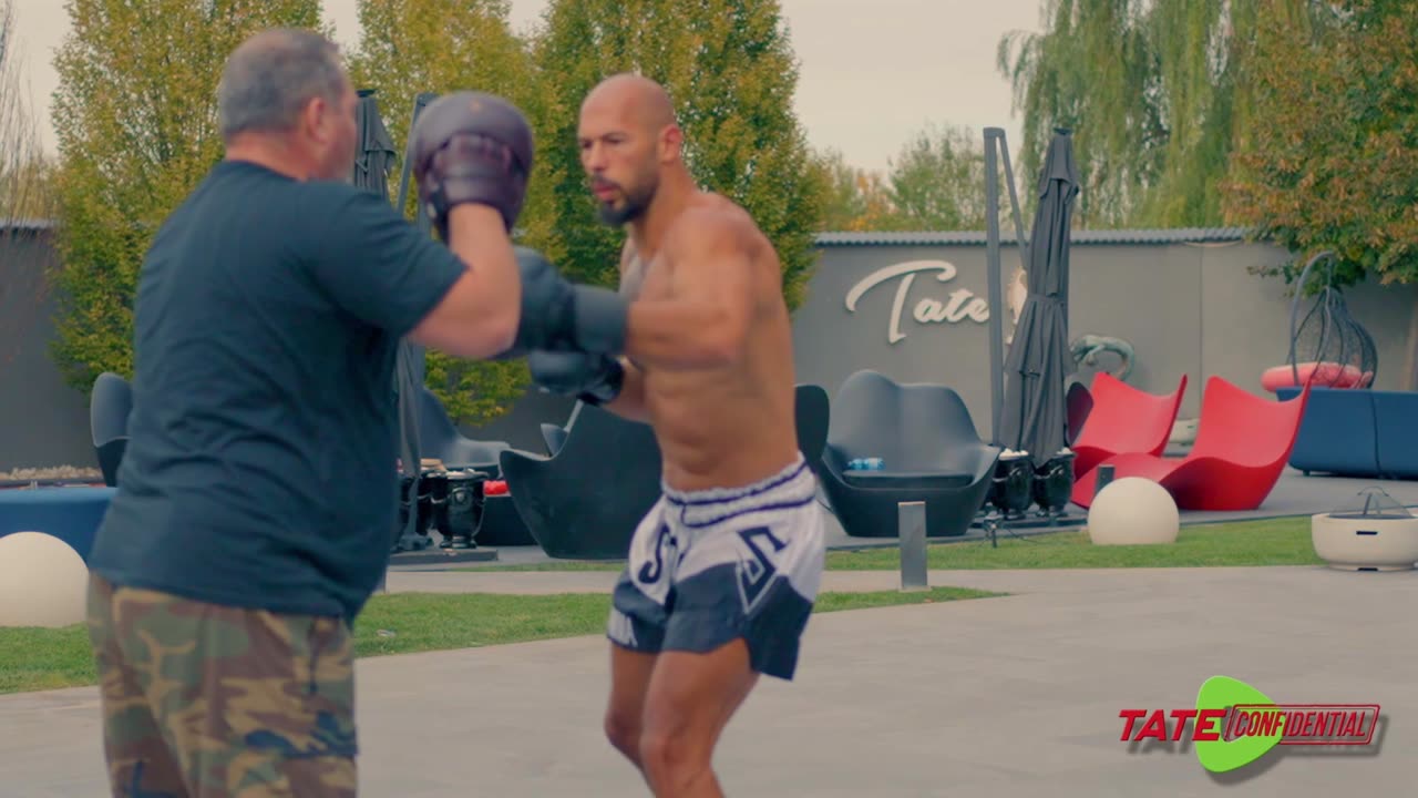 Andrew Sparring With Coach