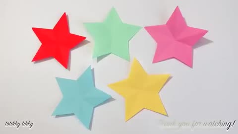 How To Cut A Paper Star _ totikky tikky