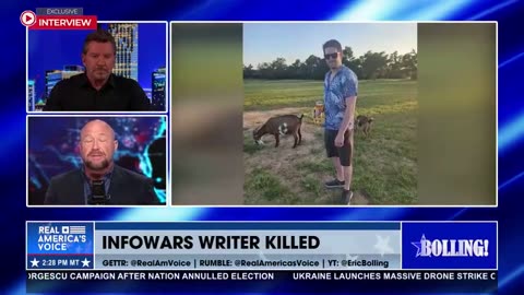 Alex Jones reveals journalist Jamie White’s death was so brutal that blood had to be power-washed