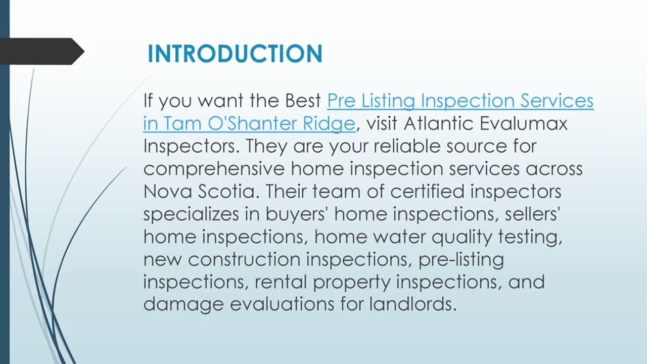 Best Pre Listing Inspection Services in Tam O'Shanter Ridge