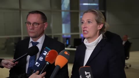 Presseerklärung von Alice Weidel nach der Bundestagssitzung