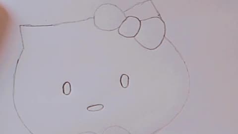 Hello kitty sketch | cute hand-draw art