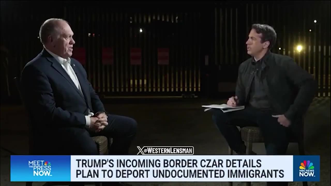 🚨Tom Homan responds to NBC reporter on mass deportations