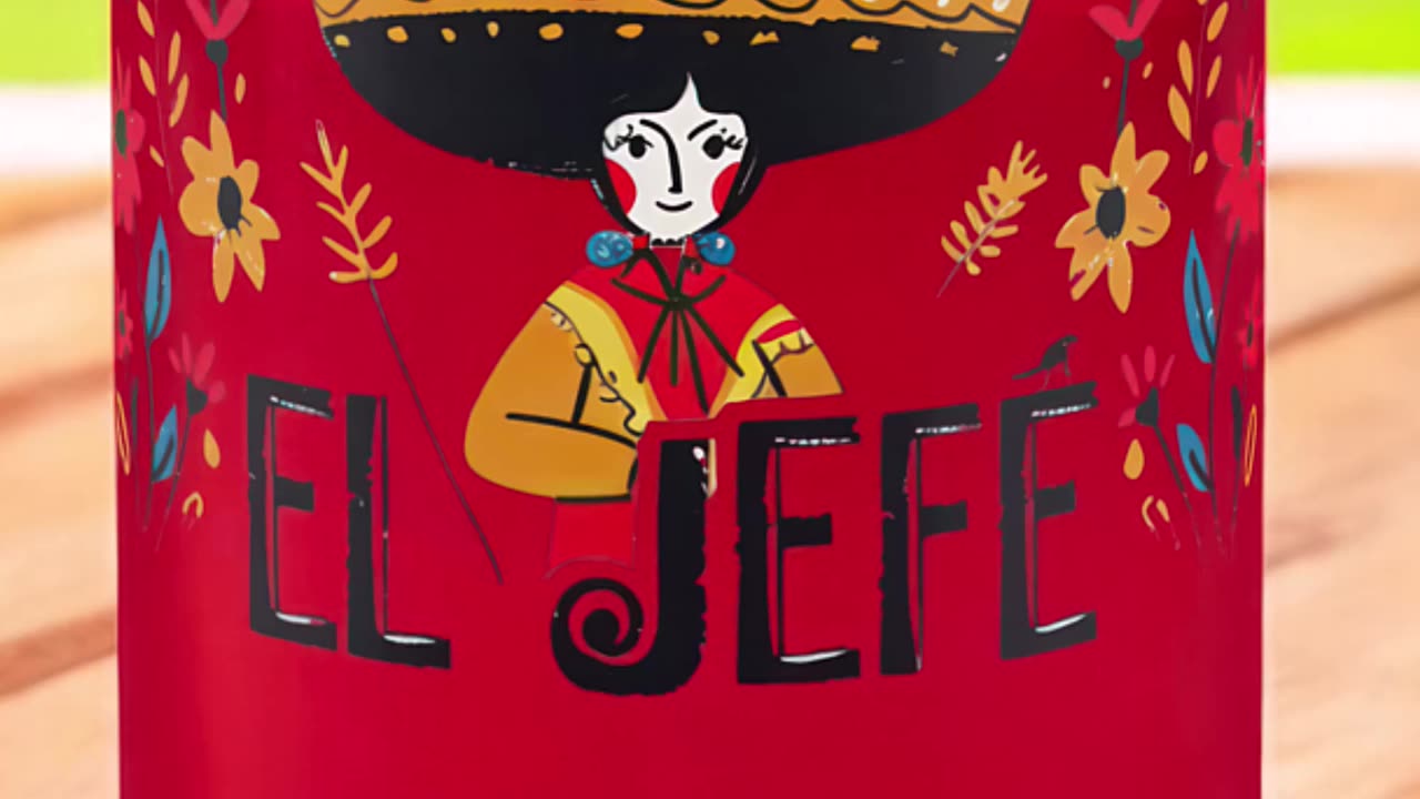 El Jefe Can Glass – Bold, Unique, and Full of Character! #ElJefe #MexicanStyle