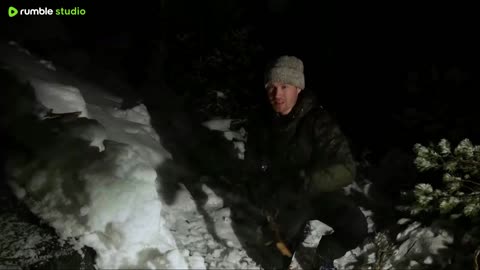 Endless Winter🥶 1 Hour Bushcraft in the North [Camping, Survival]