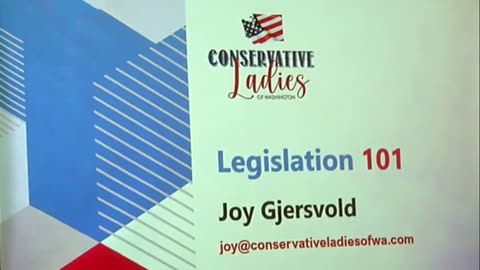 Joy Gjersvold from the Conservative Ladies of Washington