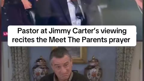 Pastor who’s doing J.Carter’s service uses Meet The Patents prayer