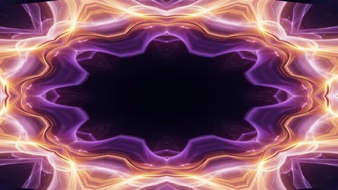 Purple, gold and black Abstract Background, Line Movement, Kaleidoscope