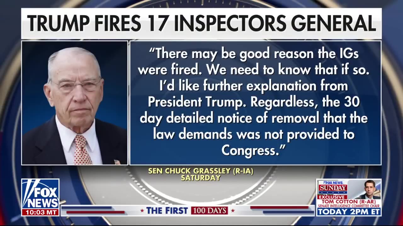 'SHAKING UP AND DISRUPTING'_ Lawmaker lauds Trump over Inspectors General move