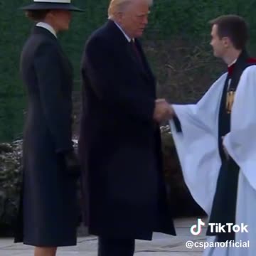 PRESIDENT TRUMP AND FIRST LADY MELANIA ST. JOHNS CHURCH