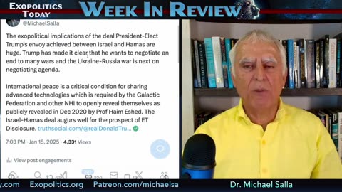 Dr. Michael Salla: Who Has Legal Rights to Recovered UFO Tech? - 1/18/25