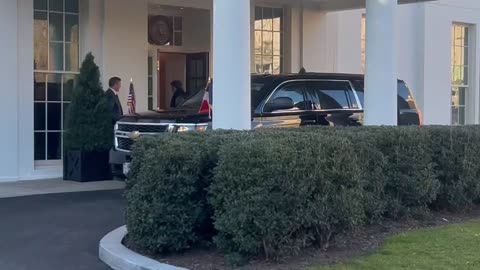 French President Emmanuel Macron has arrived at the White House