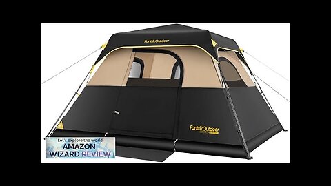 Camping Tent 4/6/8/10 Person Instant Cabin Tent Setup in 60s with Rainfly Review