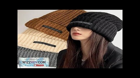 Fashion Women Warm Cap Simple Winter Woolen Knitting Bonnet Solid Colors Ins Review