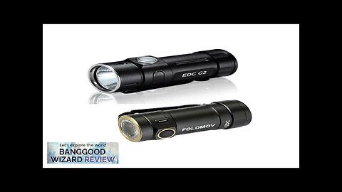 FOLOMOV EDC C2 Nichia E21A High CRI98 Compact EDC LED Flashlight Review