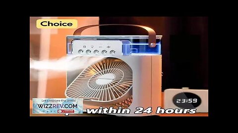 Portable air conditioning fan mini evaporative air cooler with 7 color LED Review