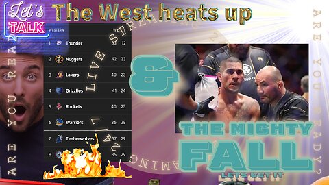 Nba standings and BIG UFC NEWS