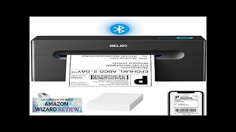 Bluetooth Thermal Shipping Label Printer Wireless 4x6 Shipping Label Printer for Shipping Review