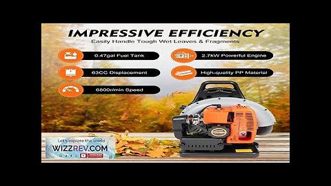 65CC 2 Stroke Petrol Backpack Leaf Air-cooled Blower Commercial Garden Yard Tool Review