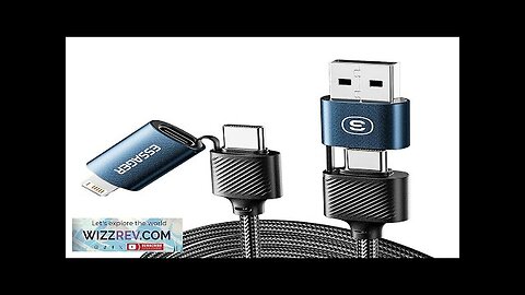 ESSAGER ES-X49 3A 65W USB-A/Type-C to Type-C/iP Cable Fast Charging Data Transmission Review