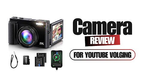 Best 4K Camera for YouTube Vlogging in 2025! Compact, Flip Screen, Anti-Shake + FREE Accessories!