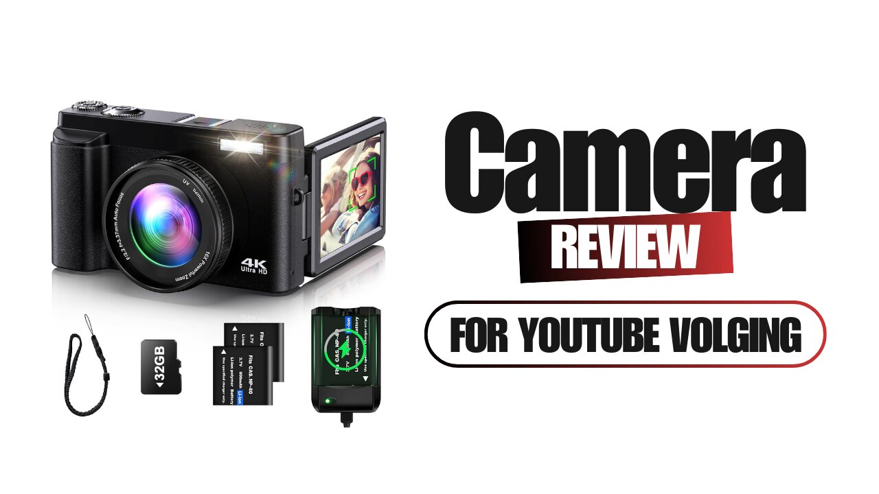 Best 4K Camera for YouTube Vlogging in 2025! Compact, Flip Screen, Anti-Shake + FREE Accessories!