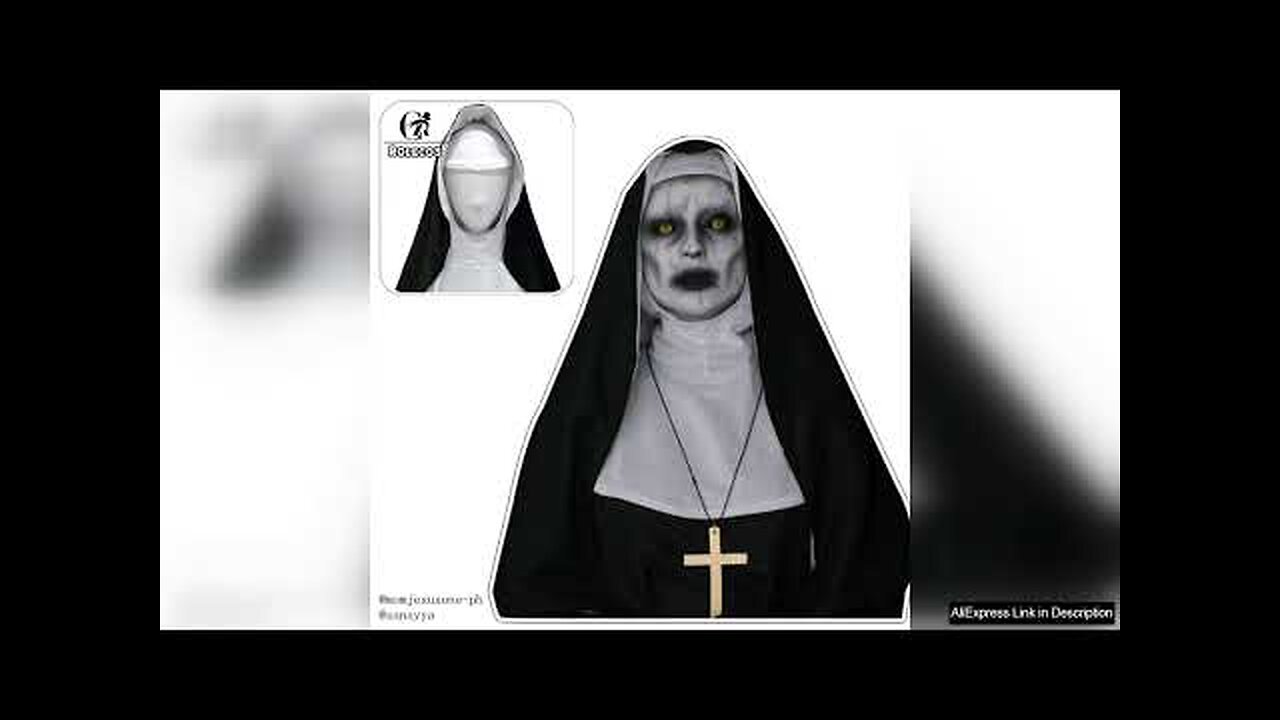 ROLECOS The Nun Cosplay Costume Horror Films Cosplay Cross Ghost Halloween Costume Review