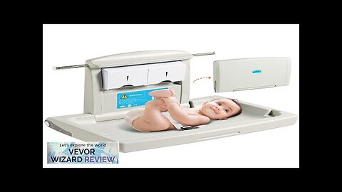 VEVOR Wall-Mounted Baby Changing Station Horizontal Foldable Diaper Change Table Review