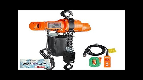 VEVOR Electric Chain Hoist Single Phase Crane Hoist 2200 lbs Load 10 Review