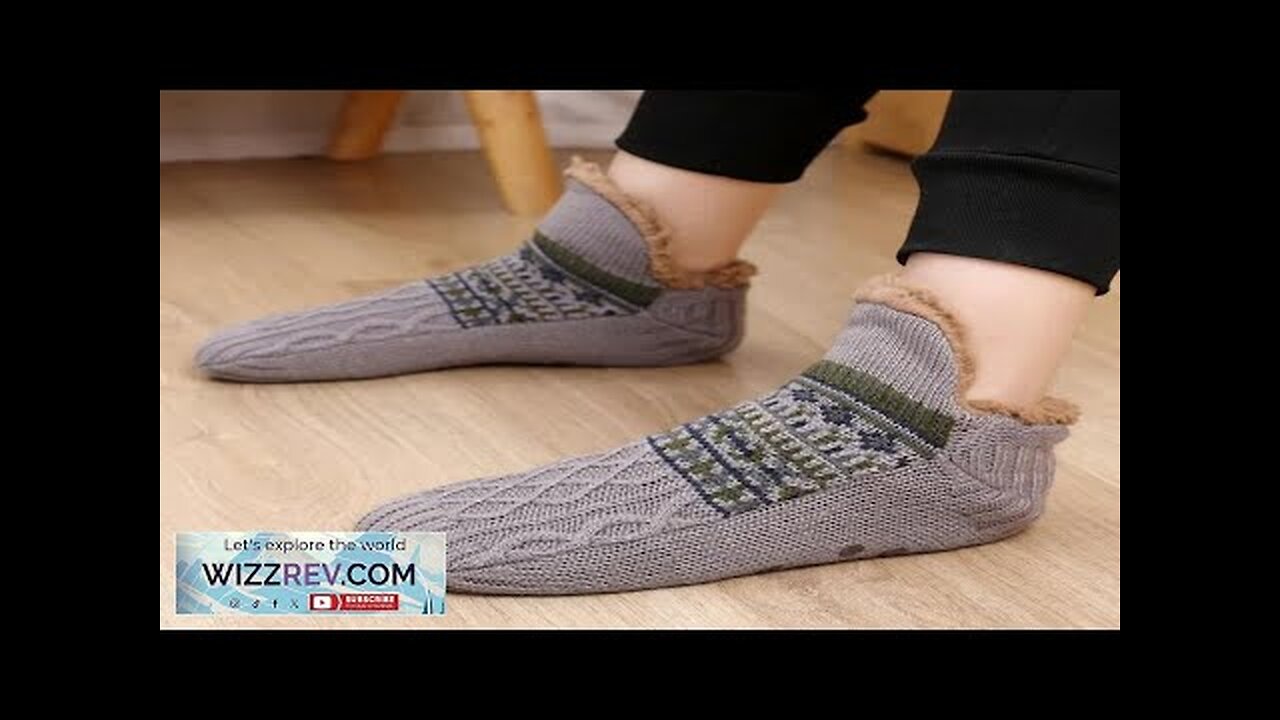 Winter Snow Socks Men Thicken Warm Home Bedroom Socks Slippers Man Non-Slip Review