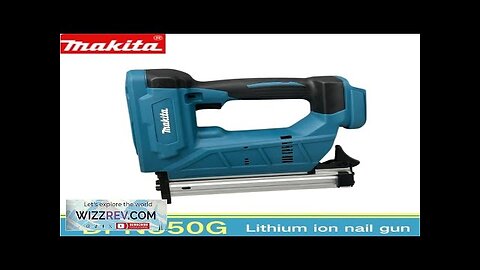 Makita Lithium nail gun straight nail gun pneumatic Woodworking tray finish brushless Review