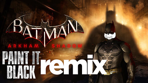 Batman Arkham Shadows/Rolling Stones Paint it Black Remix, Cape and Cowl are Black.