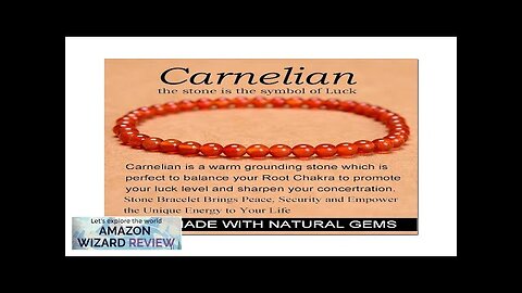 Massive Beads Carnelian Stone of Luck Handmade Yoga Stretch Elastic Review