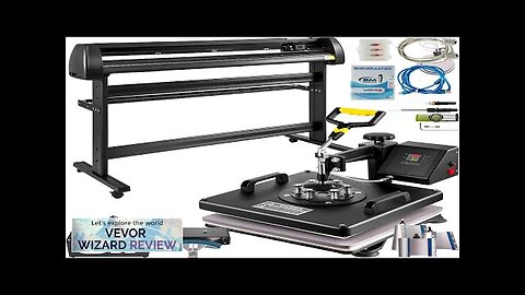 8 In 1 Heat Press 15"x15" Sublimation Machine + 53" Vinyl Cutter/plotter Review