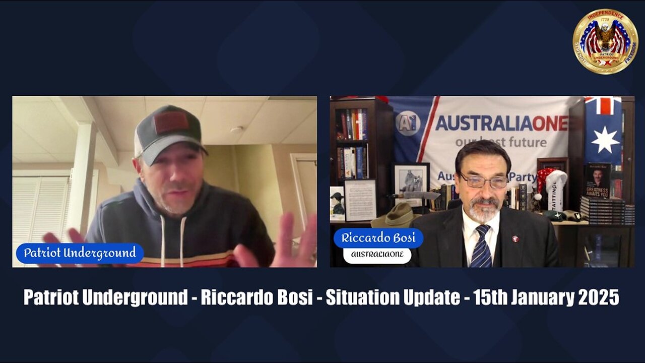 Extract From 'Patriot Underground' - 'Riccardo Bosi' - Situation Update - 15th January 2025