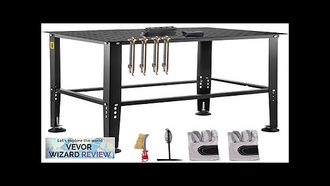 VEVOR Welding Table 36" x 24" Adjustable Workbench 0.12" Thick Industrial Workbench Review