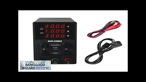 NICE-POWER SPS3010 Digital Power Supply 0-30V 0-10A Four-Digit Display USB 5V2A Adjustable Review