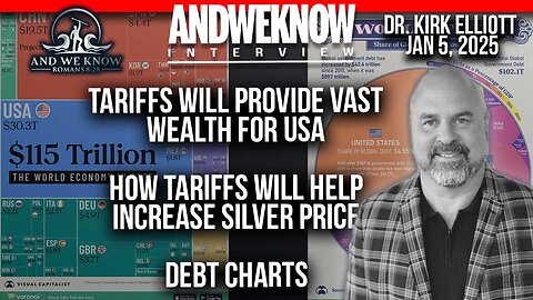 1-5-25 - LT With Dr. Elliott - Tariffs will help INCREASE Silver price, provide vast wealth for the USA, PRAY!